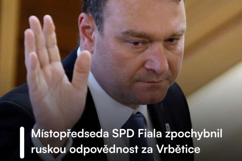 ❗Radim Fiala z SPD: Není prokázáno, že za výbuchem ve Vrběticích stojí Rusko ⚠️ – vyjádření v Otázkách Václava Moravce