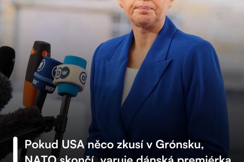 ❗️Dánská premiérka Mette Frederiksenová varuje: pokud by Spojené státy zaútočily na jakoukoli zemi NATO, Severoatlantická aliance by podle ní přestala fungovat. Svá slova pronesla v rozhovoru pro TV2 v souvislosti s opakovanými výroky prezidenta Donalda Trumpa o potřebě získat Grónsko pro národní bezpečnost 🔴