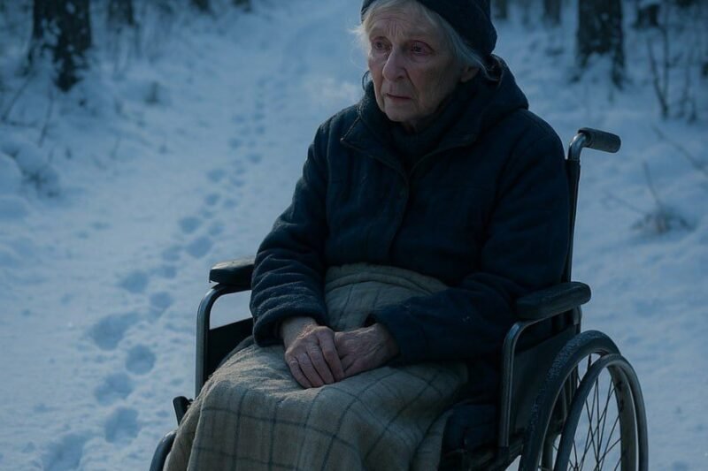 Rodina vzala babičku na invalidním vozíku do lesa na „procházku“ a odešla v naději, že umrzne – ale našel ji ten, kdo jim změnil životy. ❄️💔😳  Elisabeth Reiner, babička na invalidním vozíku, kdysi zachraňovala lidi jako zdravotní sestra. Její děti, Mark a Anna, ale už byly „unavené“ z péče o ni…  Tak ji jednoho dne vzali do zimního lesa, „aby se nadýchala čerstvého vzduchu“. A pak tiše odjeli.  Chlad, ticho, sníh… Rozuměla všemu. Ale neplakala. Jen se dívala na oblohu.  A najednou – zvuk sněžného skútru. Luca Moreno, mladý lesník, byl u toho v okamžiku, kdy byla veškerá naděje ztracena. Zabalil ji, odvezl do svého domu a udělal něco, na co její rodina ani nepomyslela…  A pak se stalo něco, co změnilo osudy všech zúčastněných v tomto příběhu. 😳✨ Pokračujte ve čtení v komentářích 👇