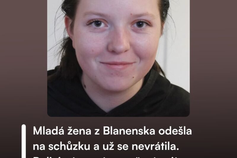 🚨Rodina i policie mají obavy: od úterního odpoledne je pohřešována osmnáctiletá Kristýna Svobodová z Blanenska. Mladá žena se sníženou schopností komunikace odešla na schůzku a od té doby o sobě nepodala žádnou zprávu. Do školy už ve středu nedorazila, telefon je nedostupný. Podobná situace se u ní nikdy dříve nestala.