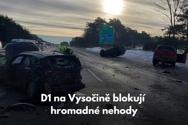 🚨 Dálnice D1 paralyzována! Dvě nehody během hodiny zastavily celý provoz 😱🚗 – kolony sahají kilometry!
