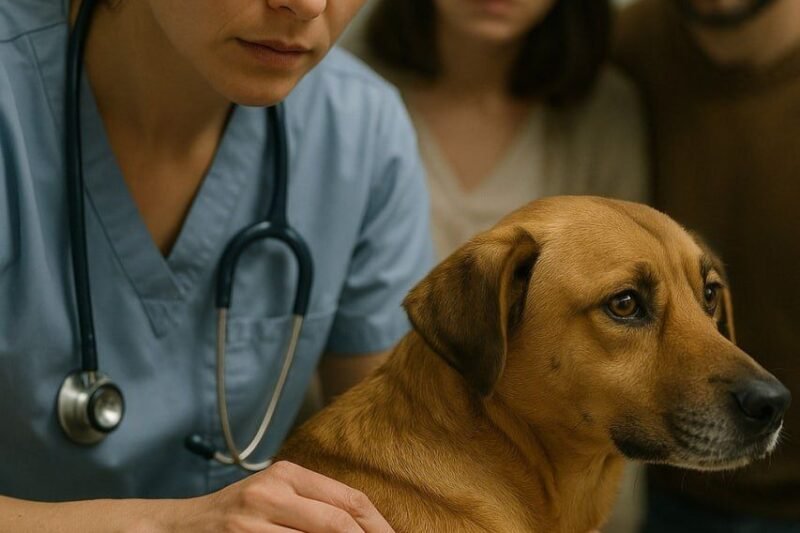 👉 🔥 Veterinářka si všimla zvláštní skvrny na hřbetě psa – její rychlý postřeh pomohl zachránit celou rodinu! 😱🐕