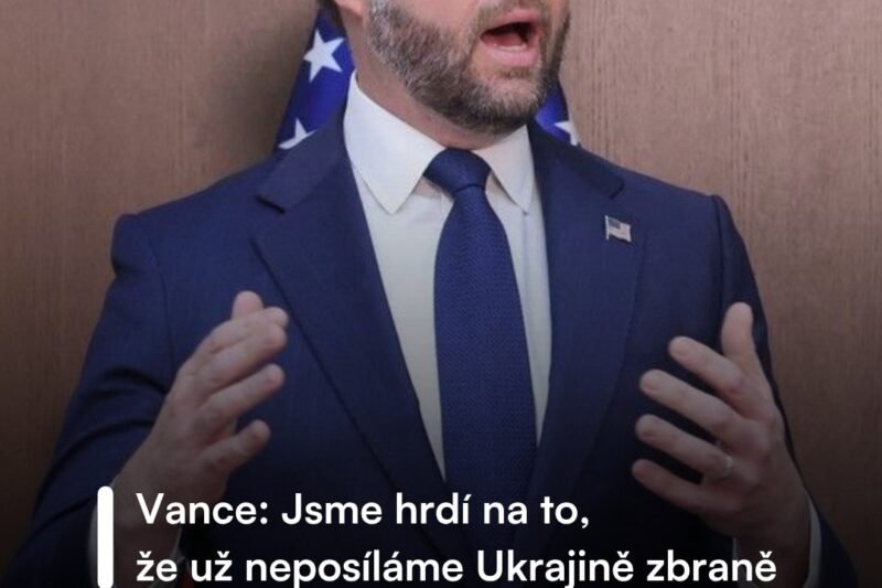 ❗Zásadní obrat ve strategii USA:  J. D. Vance uvedl, že Amerika už neposílá zbraně na Ukrajinu – rozhodnutí padlo na pokyn Donald Trump.  🔴 Dodávky nyní zajišťuje Evropa v rámci iniciativy PURL.