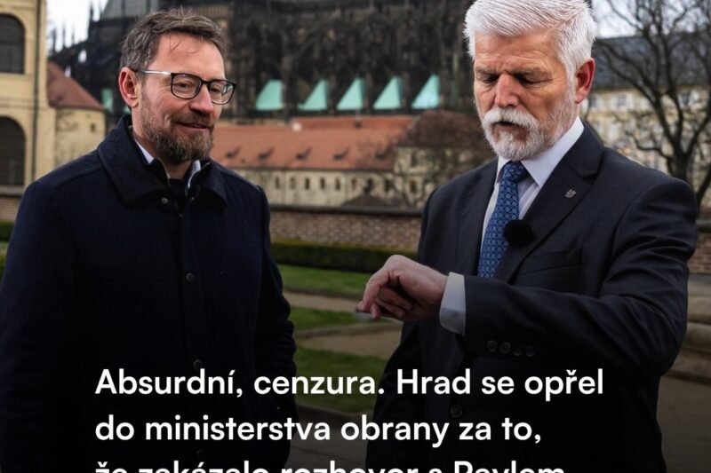 ❗Spor kolem neodvysílaného rozhovoru:  Mluvčí prezidenta Vít Kolář označil situaci za absurdní a kritizoval postup armády vůči prezidentovi Petr Pavel.  🔴 Rozhovor měl být zveřejněn 7. dubna, ale podle informací Aktuálně.cz jej ministerstvo obrany zastavilo.